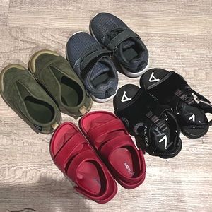 Toddler Boy Size 6 Shoe Bundle! 4 Pairs Sneakers Sandals Slip Ons Old Navy